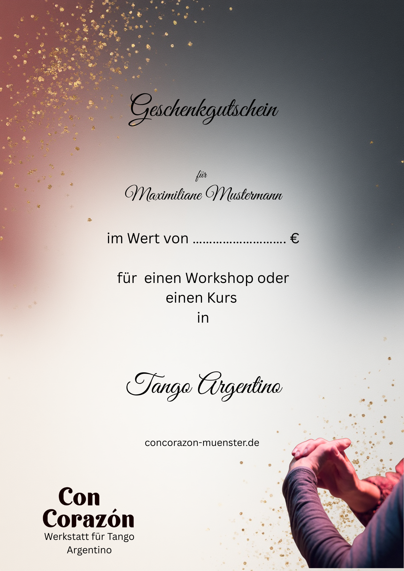 Geschenkgutschein des Con Corazón in Münster